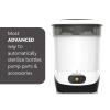 imageBaby Brezza 4 in 1 Baby Bottle Sterilizer Machine  Largest Capacity Electric Steam Sterilization  Pacifiers Breast Pump Parts  Universal Sterilizing for All Bottles Plastic Glass Large SmallSterilizer Without Dryer