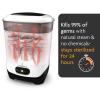 imageBaby Brezza 4 in 1 Baby Bottle Sterilizer Machine  Largest Capacity Electric Steam Sterilization  Pacifiers Breast Pump Parts  Universal Sterilizing for All Bottles Plastic Glass Large SmallSterilizer Without Dryer
