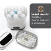 imageBaby Brezza 4 in 1 Baby Bottle Sterilizer Machine  Largest Capacity Electric Steam Sterilization  Pacifiers Breast Pump Parts  Universal Sterilizing for All Bottles Plastic Glass Large SmallSterilizer Without Dryer