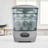 imageBaby Brezza Baby Bottle Sterilizer and Dryer Advanced  Electric Steam Sterilization Machine  Universal Sterilizing for All Bottles Plastic Glass Pacifiers  Breast Pump Parts HEPA Filter SlateLight Grey