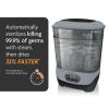 imageBaby Brezza Baby Bottle Sterilizer and Dryer Advanced  Electric Steam Sterilization Machine  Universal Sterilizing for All Bottles Plastic Glass Pacifiers  Breast Pump Parts HEPA Filter SlateSlate