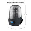imageBaby Brezza Baby Bottle Sterilizer and Dryer Machine  Electric Steam Sterilization  Universal Fit  Pacifiers Glass Plastic and Newborn Feeding Bottles CharcoalSterilizerDryer Charcoal