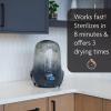 imageBaby Brezza Baby Bottle Sterilizer and Dryer Machine  Electric Steam Sterilization  Universal Fit  Pacifiers Glass Plastic and Newborn Feeding Bottles CharcoalSterilizerDryer Charcoal