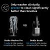 imageBaby Brezza Bottle Washer Pro  Baby Bottle Washer Sterilizer  Dryer  All in One Machine Cleans Bottles Pump Parts ampamp Sippy Cups  Replaces Hand Washing Bottle Brushes and Drying Racks Charcoal