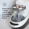 imageBaby Brezza Bottle Washer Pro Breast Pump Parts Replacement Rack  Fits All Breast Pump Parts Including Wearables
