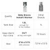 imageBaby Brezza Instant Baby Bottle Warmer  Fast Water Warmer Instantly Dispenses 247 in 3 Temperatures WhiteWhite