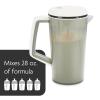 imageBaby Brezza One Step Motorized Baby Formula Mixer Pitcher  No Air Bubble Electric Mixing for Infant Formula Powder for Baby Bottles  Large Capacity Mix 28oz of Formula  Portable for Travel