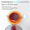 imageBaby Brezza Reusable Baby Food Storage Pouches 10 Pack 7oz  Make Organic Food Puree for Kids or Toddlers and Store in Refillable Squeeze Pouches Bulk Set is Freezer Safe ampamp WashableBaby Brezza