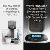 imageBaby Brezza Smart Baby Bottle Warmer Breastmilk Warmer  Defroster  Only Brand with Different Temperatures for Breastmilk  Formula  Universal Fit for All Bottles  Milk Bags  Bluetooth ControlWhite