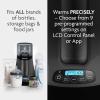 imageBaby Brezza Smart Baby Bottle Warmer Breastmilk Warmer  Defroster  Only Brand with Different Temperatures for Breastmilk  Formula  Universal Fit for All Bottles  Milk Bags  Bluetooth ControlCharcoal