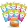imageBaby Brezza Reusable Baby Food Storage Pouches 10 Pack 7oz  Make Organic Food Puree for Kids or Toddlers and Store in Refillable Squeeze Pouches Bulk Set is Freezer Safe ampamp WashableBaby Brezza