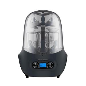 imageBaby Brezza Baby Bottle Sterilizer and Dryer Machine  Electric Steam Sterilization  Universal Fit  Pacifiers Glass Plastic and Newborn Feeding Bottles CharcoalSterilizerDryer Charcoal