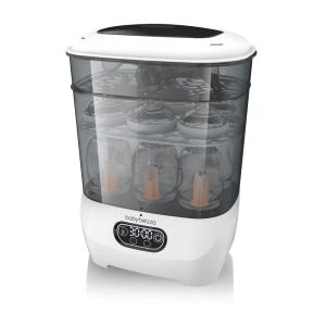 imageBaby Brezza Bottle Sterilizer and Dryer Advanced  Electric Steam Sterilization Machine Universal Sterilizing for All Bottles Plastic  Glass Pacifiers Breast Pump Parts  HEPA FiltrationWhite