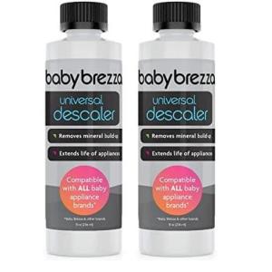 imageBaby Brezza Descaler 8 oz Made in USA Universal Descaling Solution for Baby Brezza and other baby appliances Removes mineral buildup and extends your machines lifespan8 Fl Oz Pack of 2