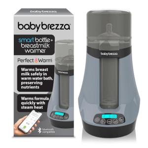 imageBaby Brezza Smart Baby Bottle Warmer Breastmilk Warmer  Defroster  Free App  Different Temperatures for Breastmilk  Formula  Universal Fit for All Bottles  Milk Bags  Calentador de Biberones